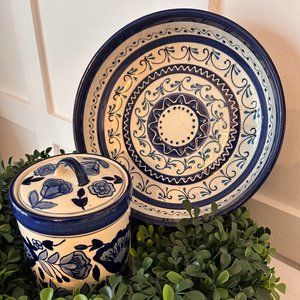 Ceramic Bowl and Jar Set